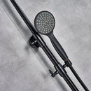 Matte black & bronze shower faucet set bathroom rain shower head