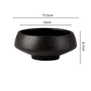 Matte black ceramic vase sword mountain set living room decor