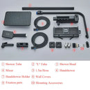 Matte black decorbites digital display shower faucet set bathroom