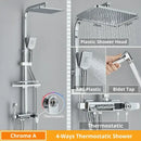 Matte black decorbites digital display shower faucet set bathroom