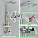 Matte black digital rainfall shower faucet set for bathroom
