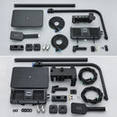 Matte black digital rainfall shower faucet set for bathroom