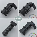 Matte black digital rainfall shower faucet set for bathroom