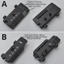 Matte black digital rainfall shower system bathroom faucet kit