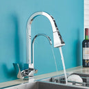 Matte Black Pull-Down Spray Kitchen Faucet