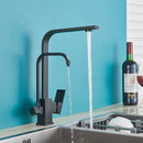 Matte Black Pull-Down Spray Kitchen Faucet