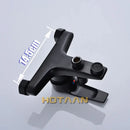 Matte black finish shower faucet with handheld mixer bathroom tap