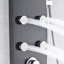 DecorBites™ Black Massage Jets Rain Shower Column Thermostatic Mixer Shower Panel
