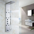 DecorBites™ Black Massage Jets Rain Shower Column Thermostatic Mixer Shower Panel