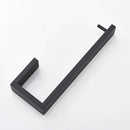 DecorBites™ Black Bathroom Hardware Set: Robe Hook, Towel Bar, Shelf, Tissue Holder, Toothbrush Organizer