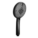 Matte black pressure boost shower head with hose for bathroom