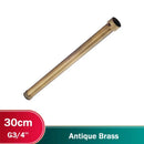 Matte black shower faucet extension tube bathroom brass fitting