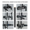 Matte black shower faucet extension tube bathroom brass fitting
