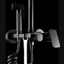 DecorBites™ Black Wall Mounted Bathroom Shower Faucet Set - Bathtub Mixer Tap