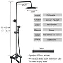 Matte black shower faucet set with handshower and tub spout bathroom