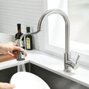 DecorBites™ Black Single Handle Pull Out Kitchen Faucet Swivel 360 Degree Water Mixer Tap