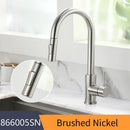 DecorBites™ Black Single Handle Pull Out Kitchen Faucet Swivel 360 Degree Water Mixer Tap