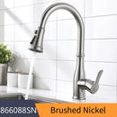 DecorBites™ Black Single Handle Pull Out Kitchen Faucet Swivel 360 Degree Water Mixer Tap