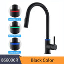 DecorBites™ Black Single Handle Pull Out Kitchen Faucet Swivel 360 Degree Water Mixer Tap