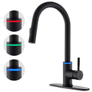 DecorBites™ Black Single Handle Pull Out Kitchen Faucet Swivel 360 Degree Water Mixer Tap