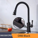 DecorBites™ Black Single Handle Pull Out Kitchen Faucet Swivel 360 Degree Water Mixer Tap