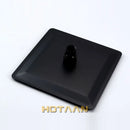 Matte black square rain shower head with 40cm arm bathroom fixture