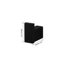 DecorBites™ Black Matte Stainless Steel Bathroom Hardware Set: Paper Holder, Toothbrush Holder, Towel Bar & Accessories