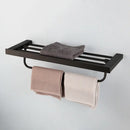 DecorBites™ Black Matte Stainless Steel Bathroom Hardware Set: Paper Holder, Toothbrush Holder, Towel Bar & Accessories