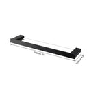DecorBites™ Black Matte Stainless Steel Bathroom Hardware Set: Paper Holder, Toothbrush Holder, Towel Bar & Accessories