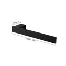 DecorBites™ Black Matte Stainless Steel Bathroom Hardware Set: Paper Holder, Toothbrush Holder, Towel Bar & Accessories