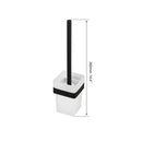 DecorBites™ Black Matte Stainless Steel Bathroom Hardware Set: Paper Holder, Toothbrush Holder, Towel Bar & Accessories