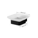 DecorBites™ Black Matte Stainless Steel Bathroom Hardware Set: Paper Holder, Toothbrush Holder, Towel Bar & Accessories