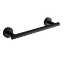 DecorBites™ Black Stainless Steel Bathroom Set: Robe Hook, Towel Rail, Shelf, Tissue Holder