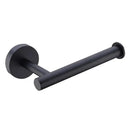 DecorBites™ Black Stainless Steel Bathroom Set: Robe Hook, Towel Rail, Shelf, Tissue Holder