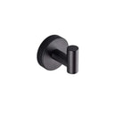 Matte black stainless steel bathroom set with double towel rack
