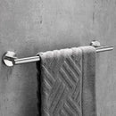DecorBites™ Black Stainless Steel Bathroom Set: Robe Hook, Towel Rail, Shelf, Tissue Holder