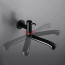 Matte black stainless steel kitchen faucet with swivel spout