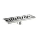 Matte black stainless steel rectangular floor drain for shower room