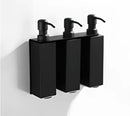 DecorBites™ Black Stainless Steel Wall-Mounted Soap Dispenser