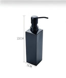 DecorBites™ Black Stainless Steel Wall-Mounted Soap Dispenser