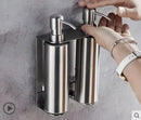 DecorBites™ Black Stainless Steel Wall-Mounted Soap Dispenser