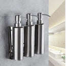 DecorBites™ Black Stainless Steel Wall-Mounted Soap Dispenser