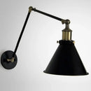 DecorBites™ Black Umbrella Lampshade Adjustable Wall Lights for Cafe, Study & Living Room