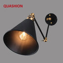 DecorBites™ Black Umbrella Lampshade Adjustable Wall Lights for Cafe, Study & Living Room