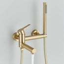DecorBites™ Black Wall Mount Waterfall Tub Shower System Faucet