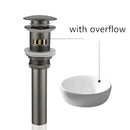 Matte black & white brushed gold drain assembly kit bathroom sink