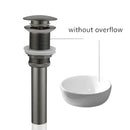 Matte black & white brushed gold drain assembly kit bathroom sink