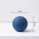 Matte blue geometric spherical home decoration accessory living room