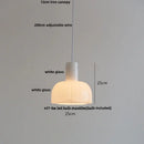 Matte brown and copper ceramic walnut pendant light kitchen lamp