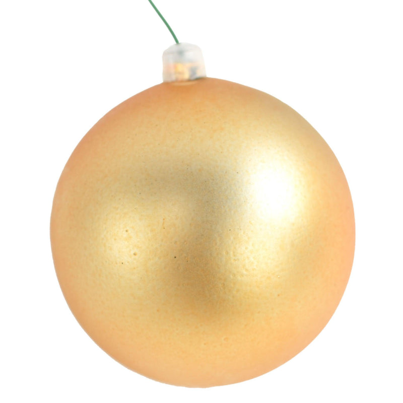 Matte Gold Ball Ornaments